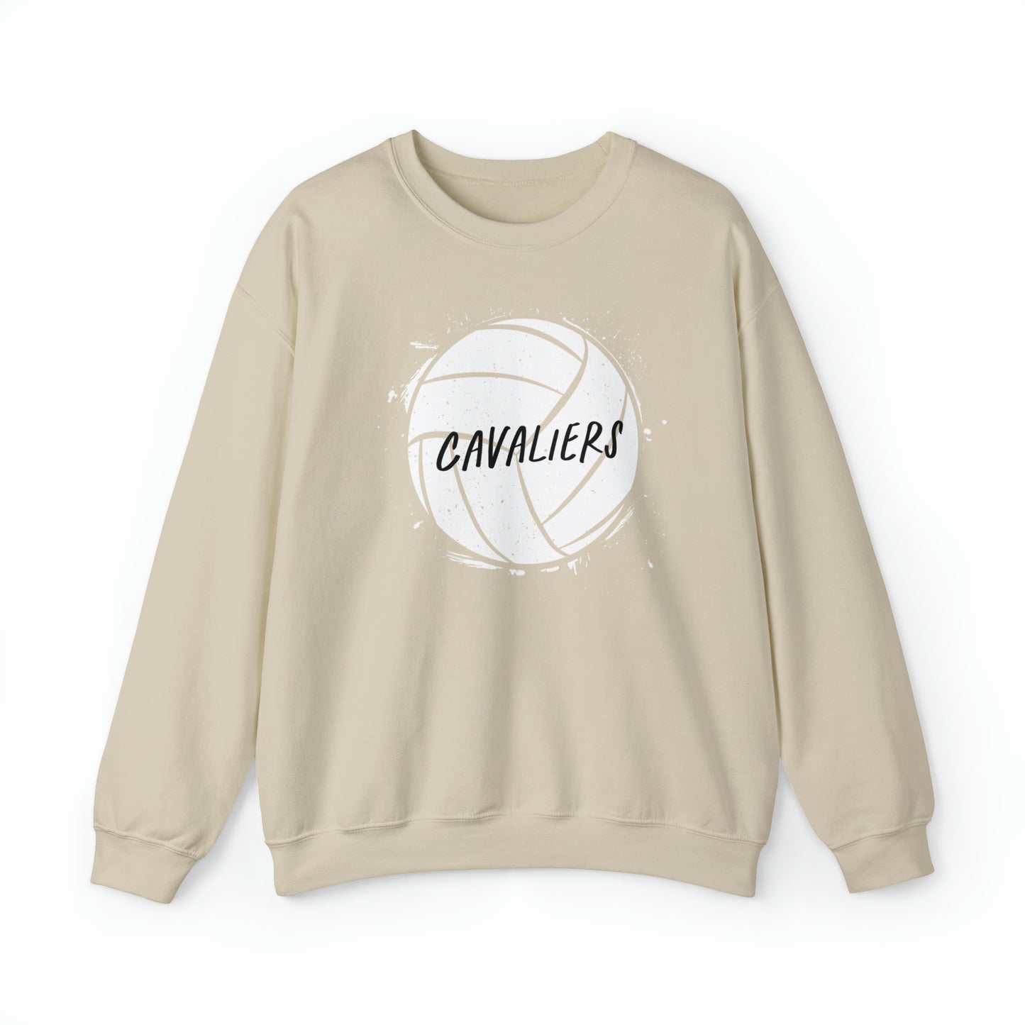 CAVALIERS DISTRESSED VOLLEYBALL Unisex Heavy Blend™ Crewneck Sweatshirt