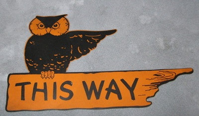 This Way Owl (Custom Carved)