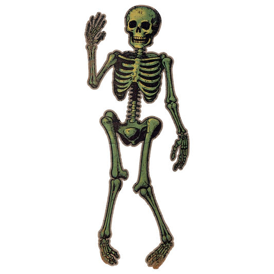 1980's Style Waving Skeleton (Custom Carved)