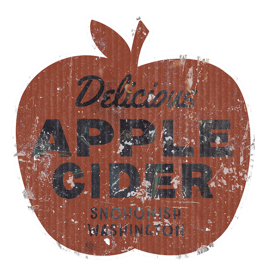 Apple Cider Ad Sign (Custom Carved)