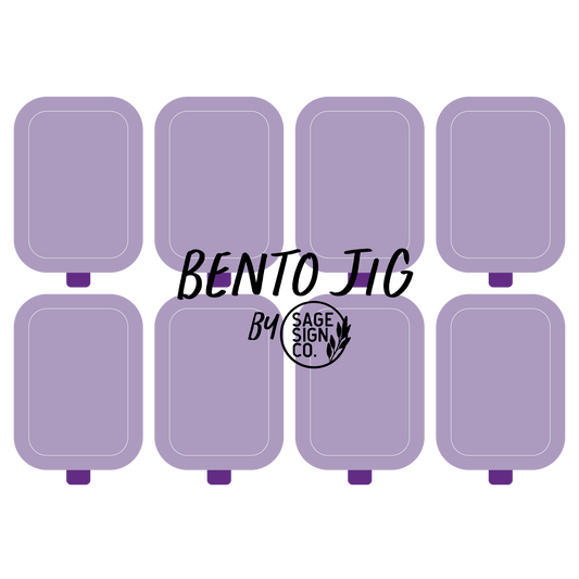 Silicone Bento Box - 8 LID JIG - SVG File Download by SageSignCo