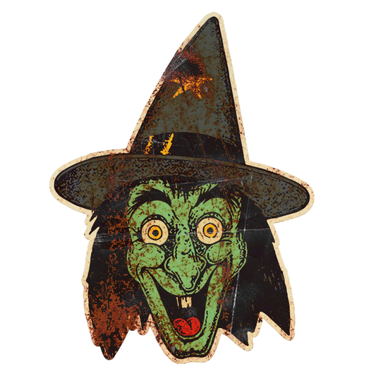 Cackling Witch Face (Custom Carved)