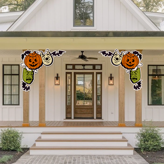 Spooky Trio Corner Brackets (Custom Carved)