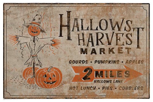 Hallows Harvest Market Billboard
