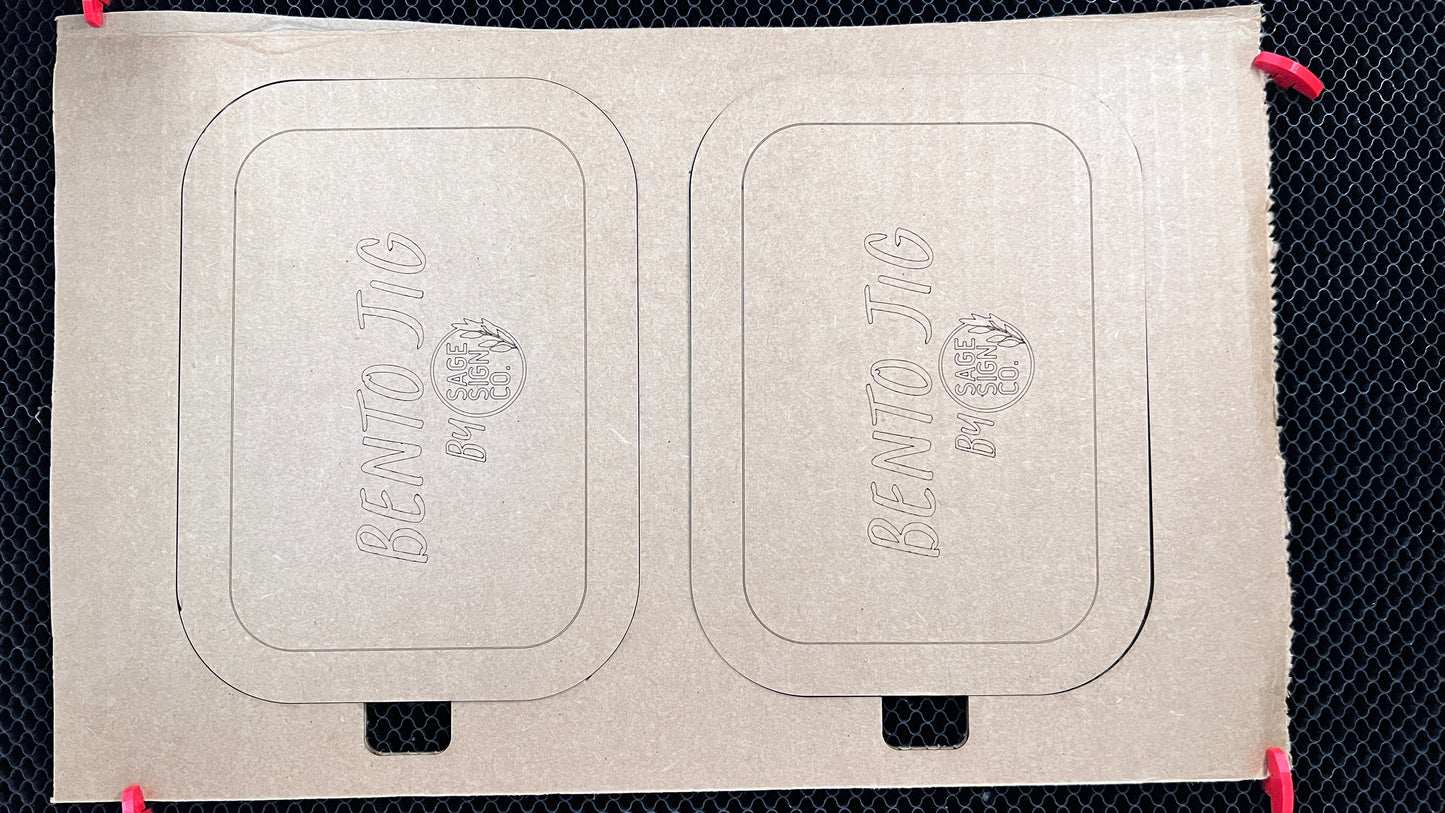 Silicone Bento Box - THREE LID JIG - SVG File Download by SageSignCo