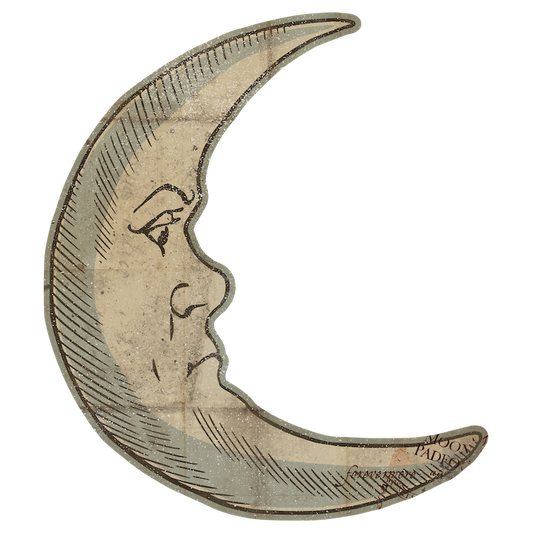 Man in the Crescent Moon (Custom Carved)