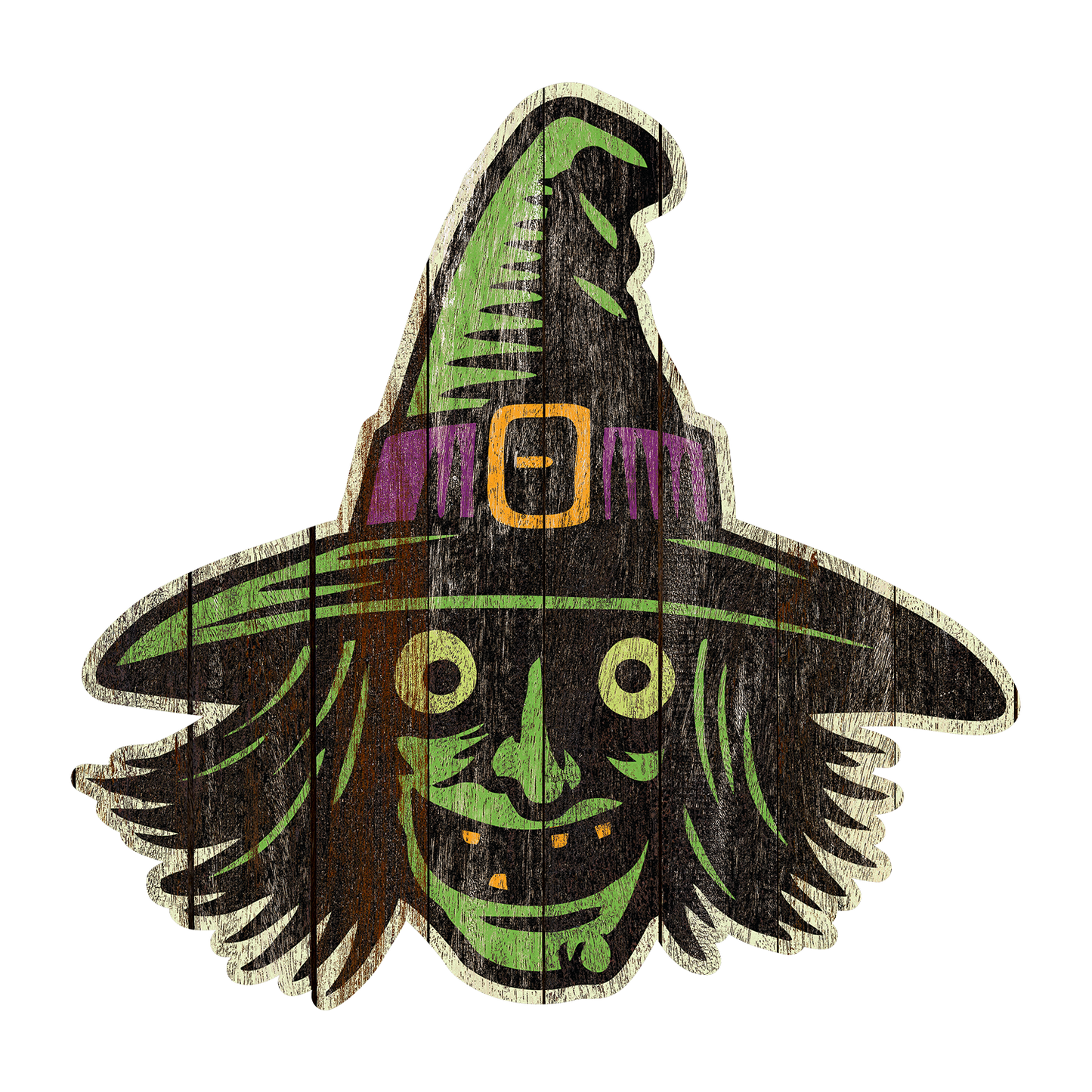 1940's Moderna Cartoon Witch Face (Custom Carved)