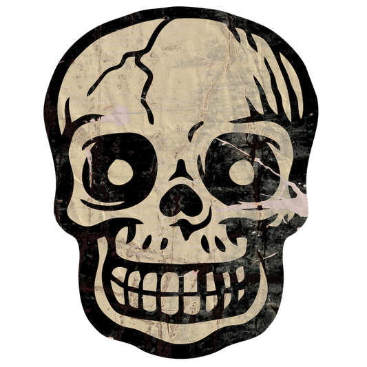 Modern Smiling Skull (Custom Carved)