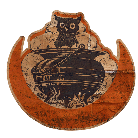 Owl In Cauldron (Custom Carved)