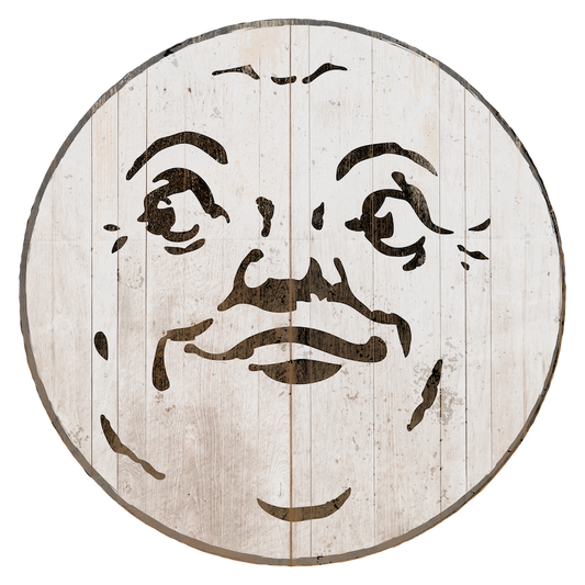 Smirking Man On The Moon (Custom Carved)