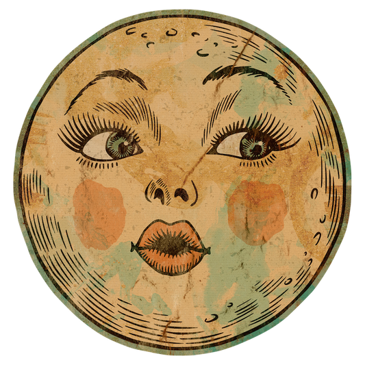 The Lady on the Moon (Custom Carved)