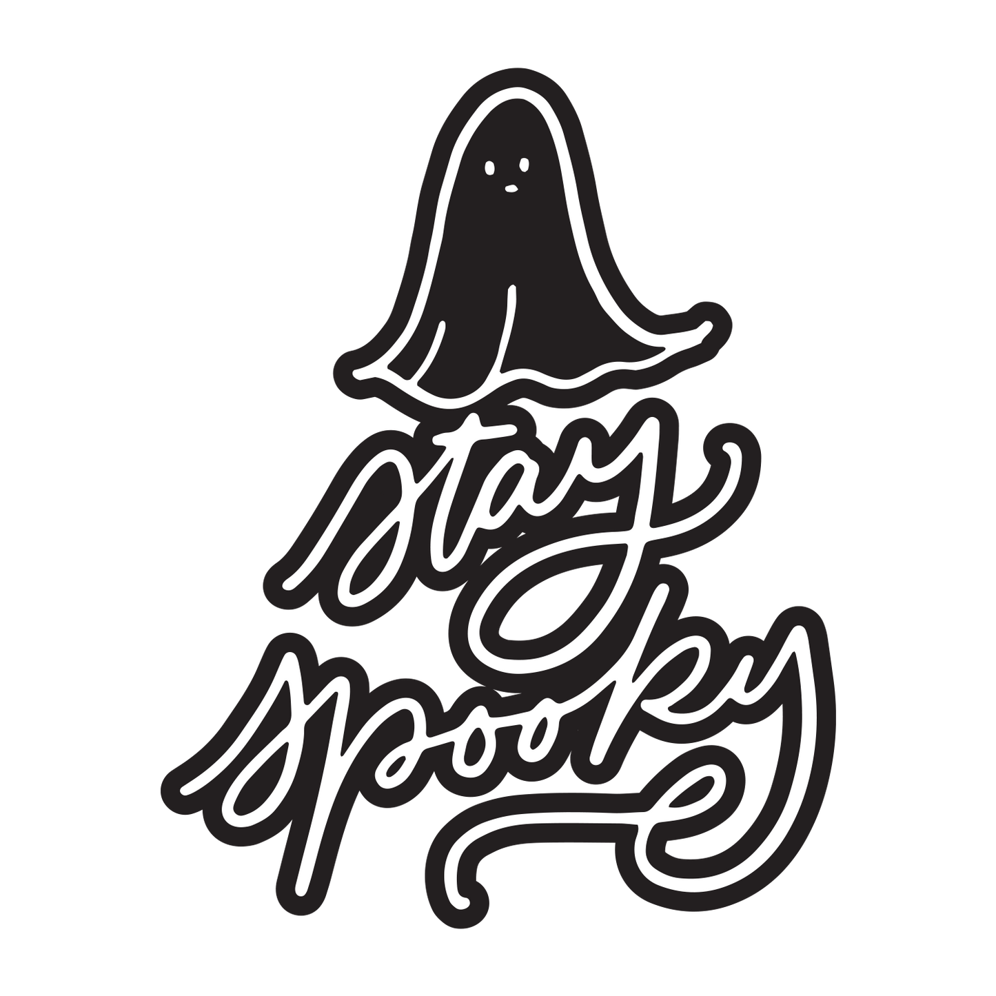 Stay Spooky With Ghost (Custom Carved)