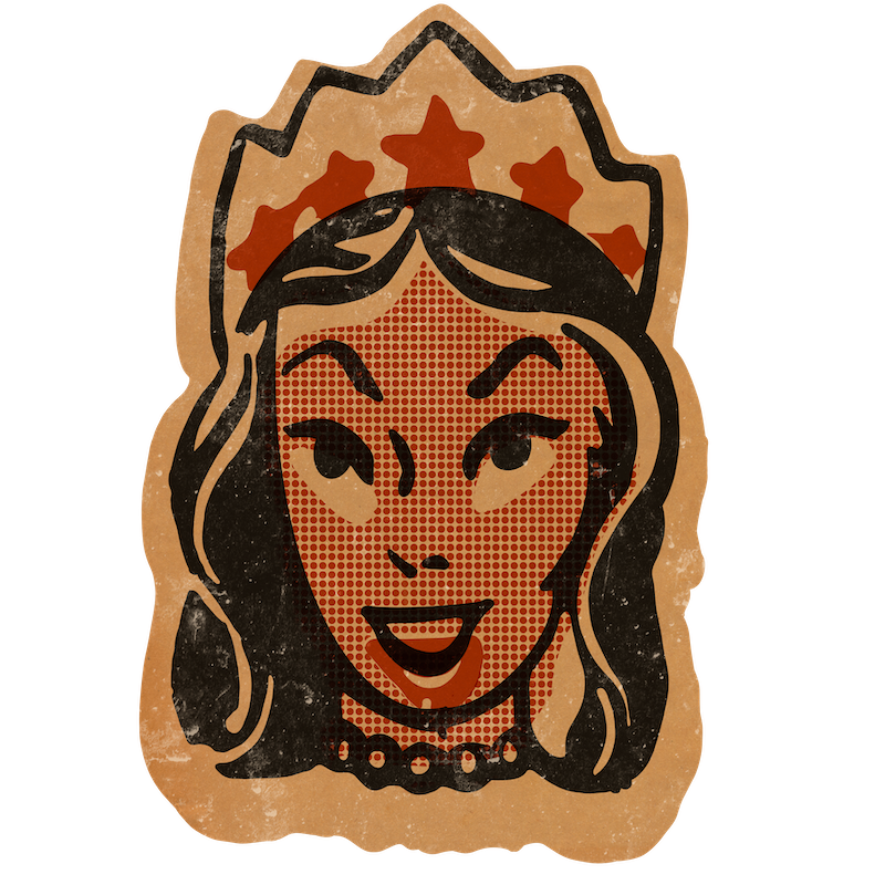 BC Vintage Comic Queen (Custom Carved)