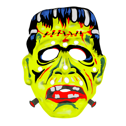 Retro Toy Frankenstein Mask (Custom Carved)