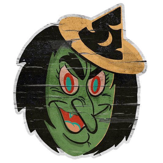 Dolly Toy Co Witch Face Lantern (Custom Carved)