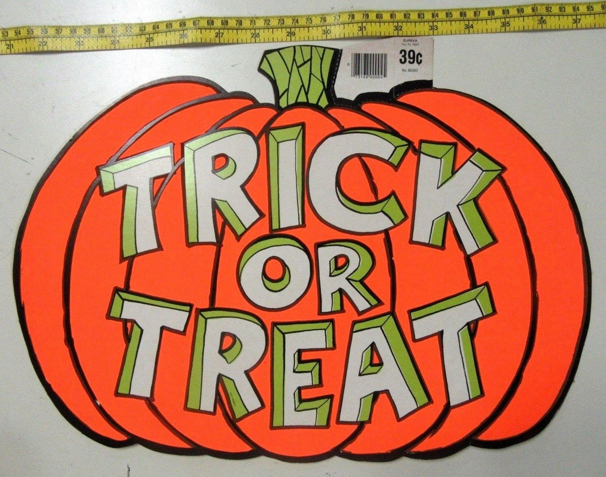 Trick or Treat Squatty Pumpkin (Custom Carved)
