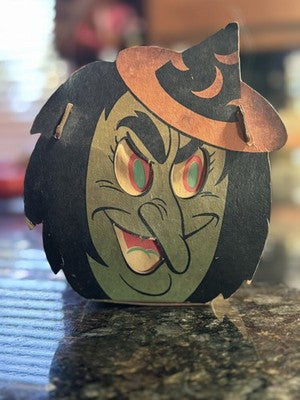 Dolly Toy Co Witch Face Lantern (Custom Carved)