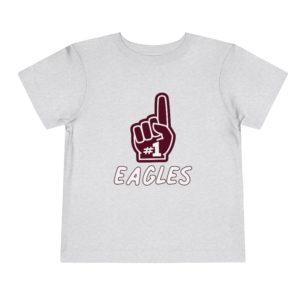 FOAM FINGER NUMBER ONE EAGLES - Toddler Short Sleeve Tee BELLA+CANVAS