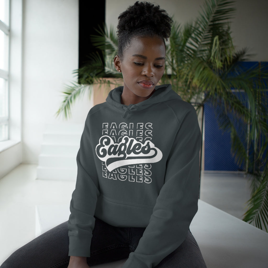EAGLES W/ RETRO SCRIPT OVERLAY - Unisex Premium Hoodie