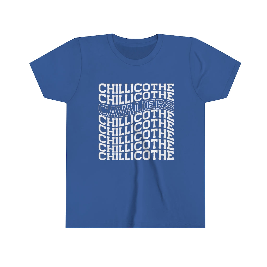 REPEATED CHILLICOTHE AND CAVALIERS KNOCKOUT Youth Short Sleeve Tee