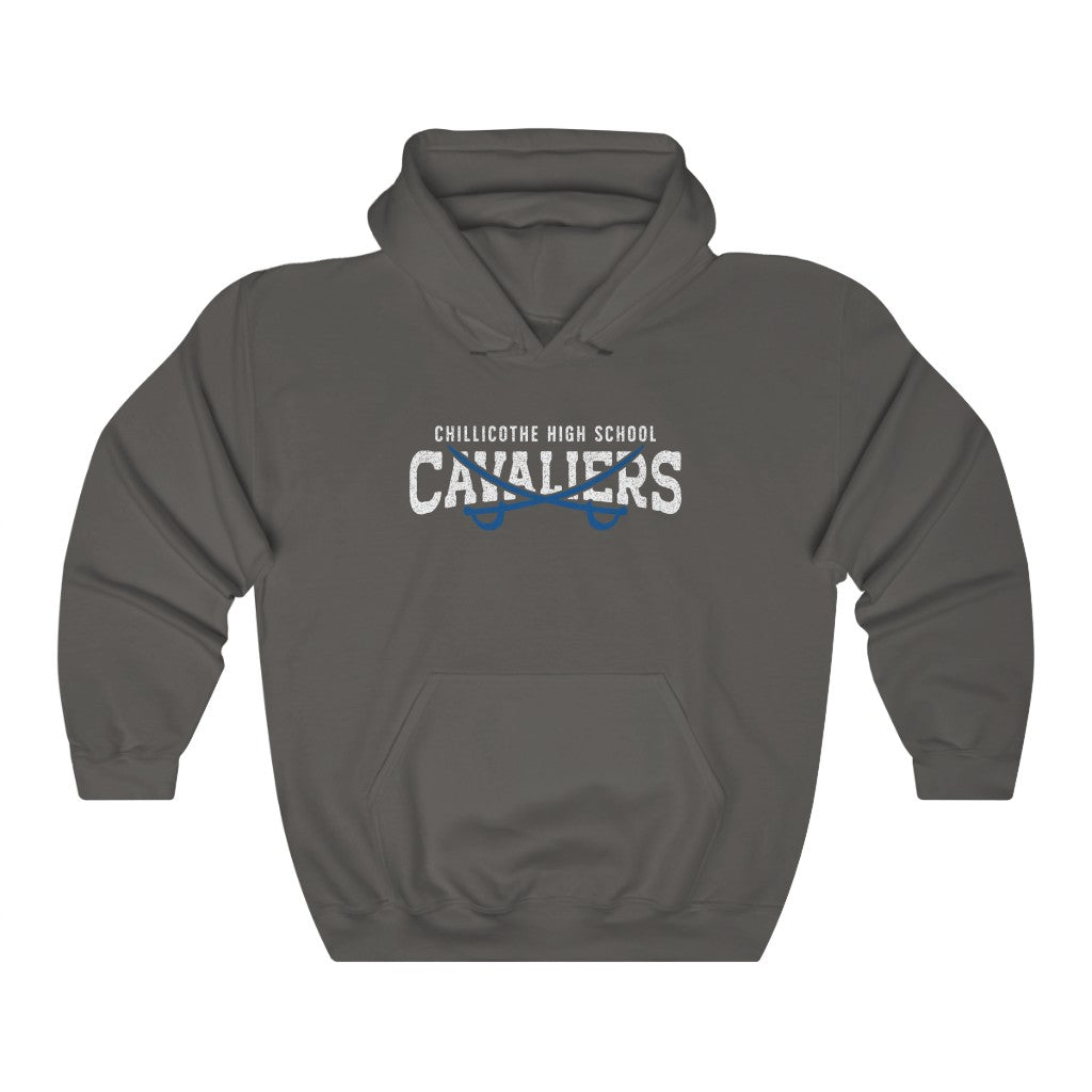 DISTRESSED CHILLICOTHE HIGH SCHOOL CAVALIERS Unisex Heavy Blend™ Hooded Sweatshirt