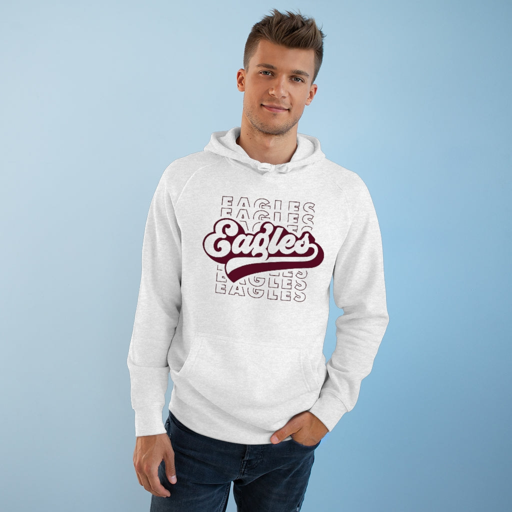 EAGLES W/ RETRO SCRIPT OVERLAY - Unisex Premium Hoodie