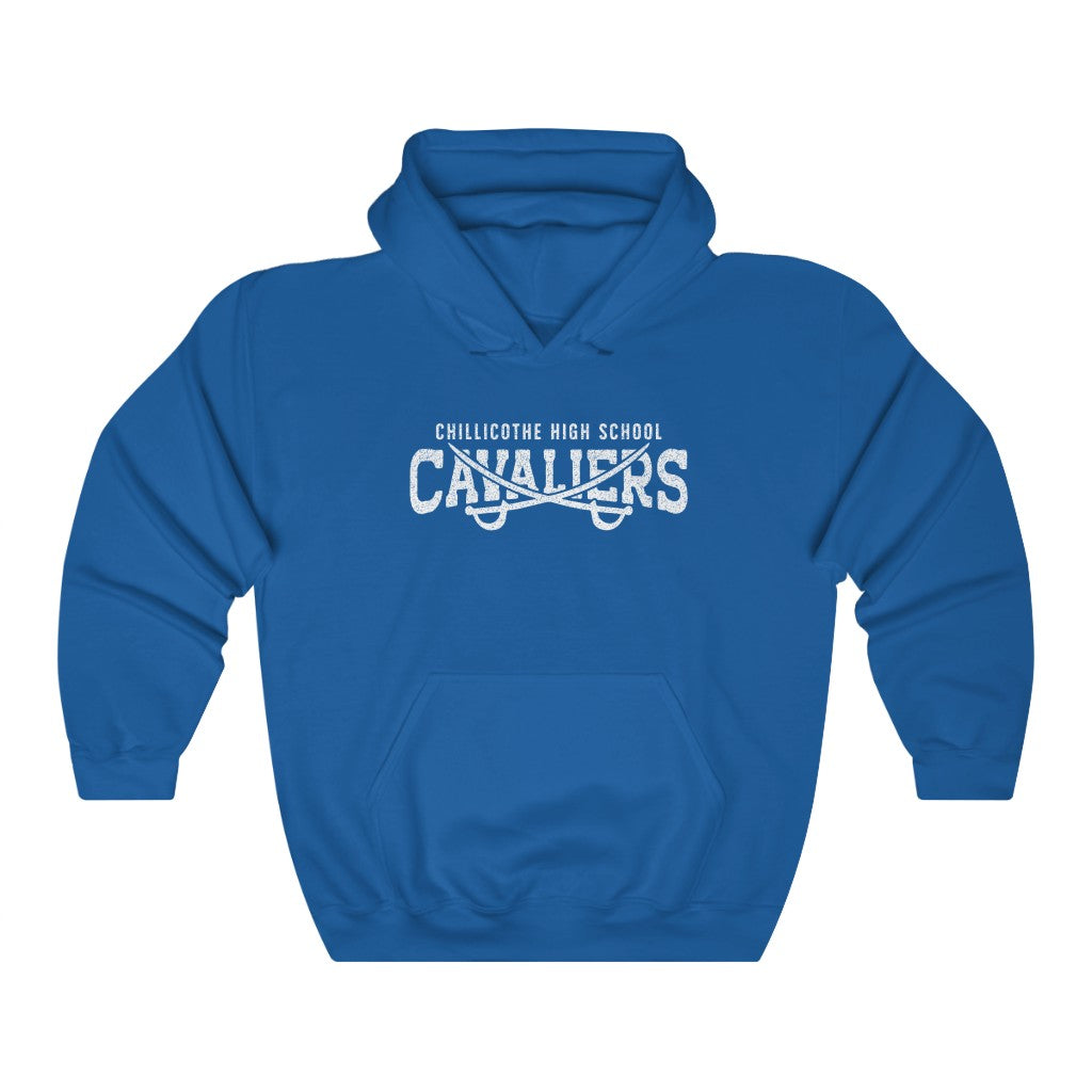 DISTRESSED CHILLICOTHE HIGH SCHOOL CAVALIERS Unisex Heavy Blend™ Hooded Sweatshirt