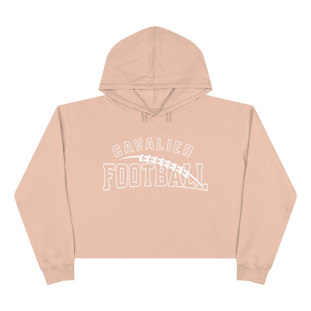 CAVALIER FOOTBALL WITH BALL GRAPHIC Crop Hoodie