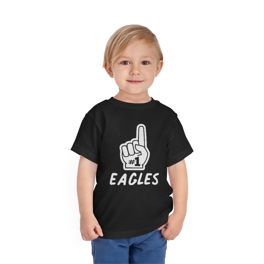 FOAM FINGER NUMBER ONE EAGLES - Toddler Short Sleeve Tee BELLA+CANVAS