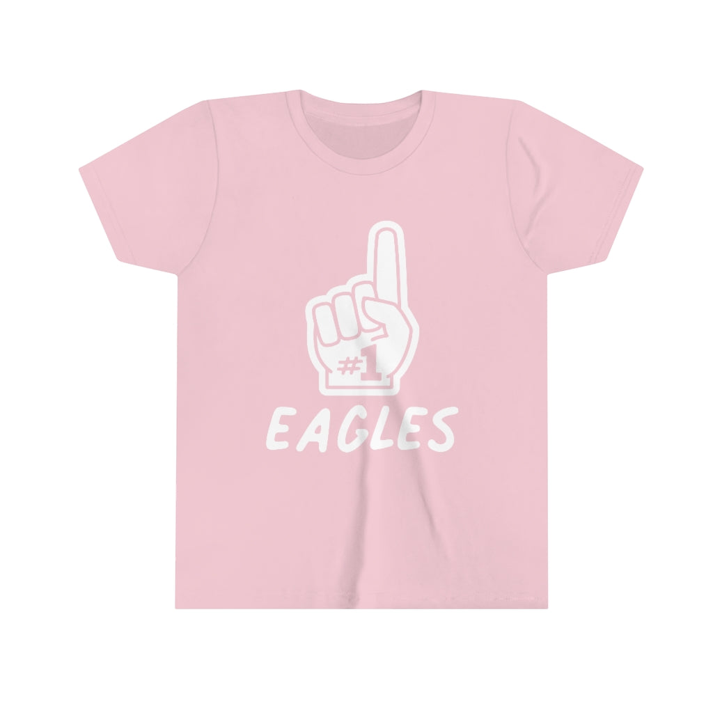 FOAM FINGER NUMBER ONE EAGLES - Youth Short Sleeve Tee BELLA+CANVAS