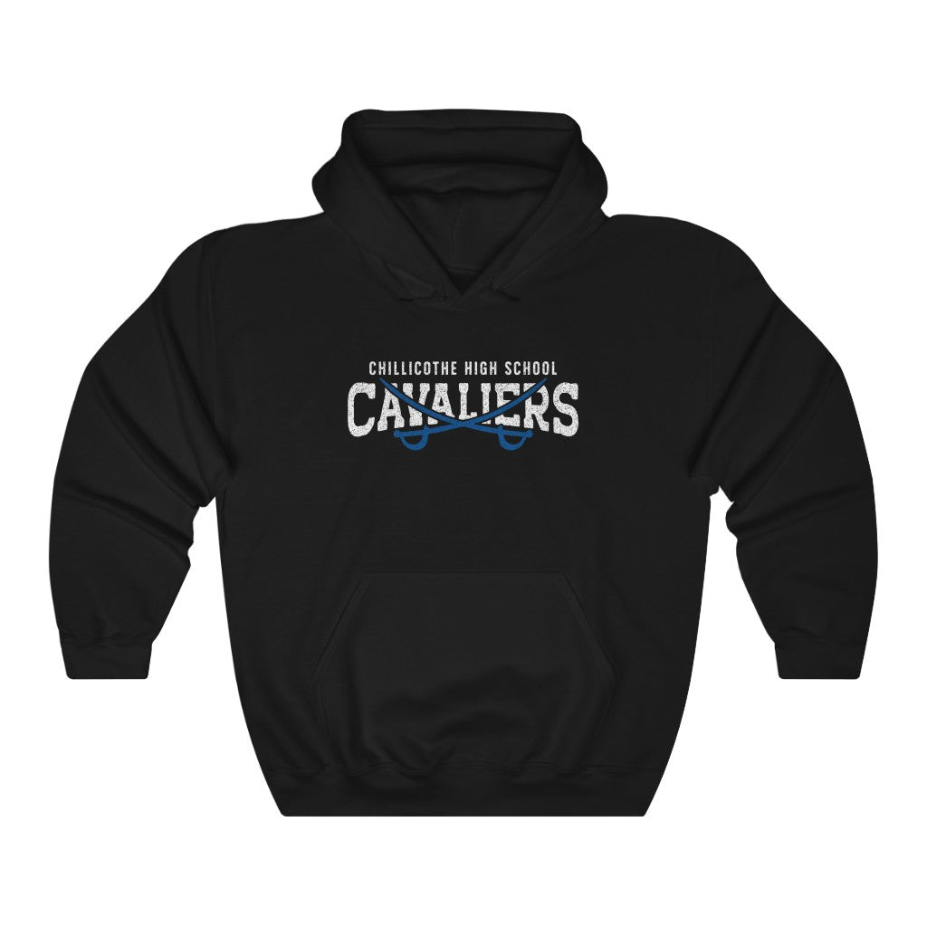 DISTRESSED CHILLICOTHE HIGH SCHOOL CAVALIERS Unisex Heavy Blend™ Hooded Sweatshirt