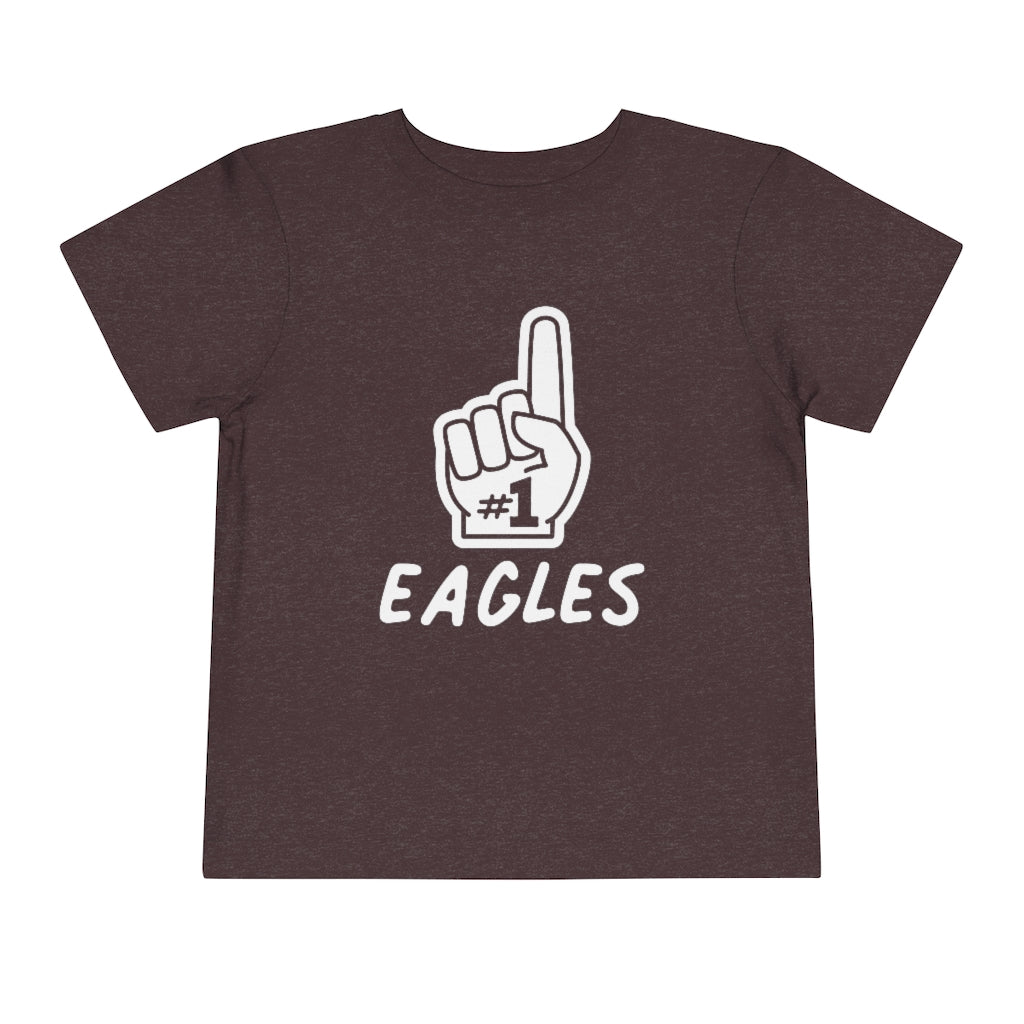 FOAM FINGER NUMBER ONE EAGLES - Toddler Short Sleeve Tee BELLA+CANVAS