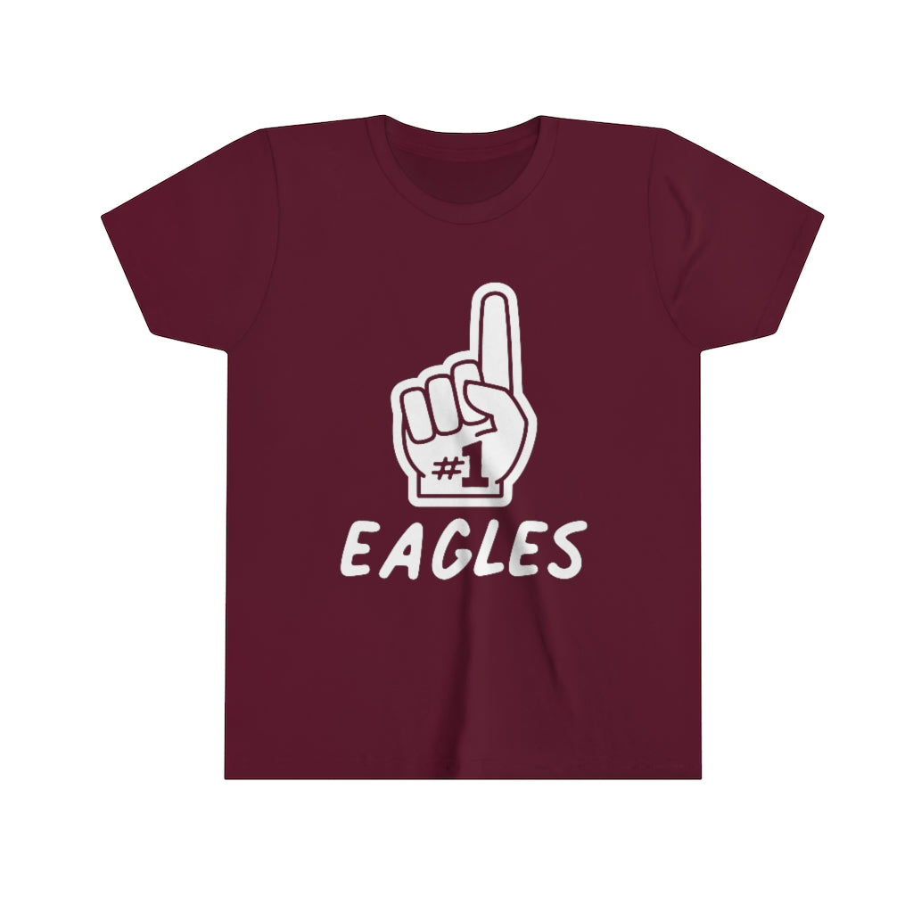 FOAM FINGER NUMBER ONE EAGLES - Youth Short Sleeve Tee BELLA+CANVAS –  SageSignCo