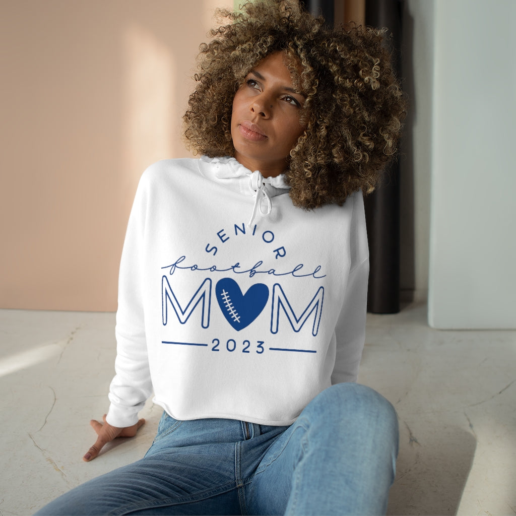 CHILLICOTHE SENIOR FOOTBALL MOM Crop Hoodie