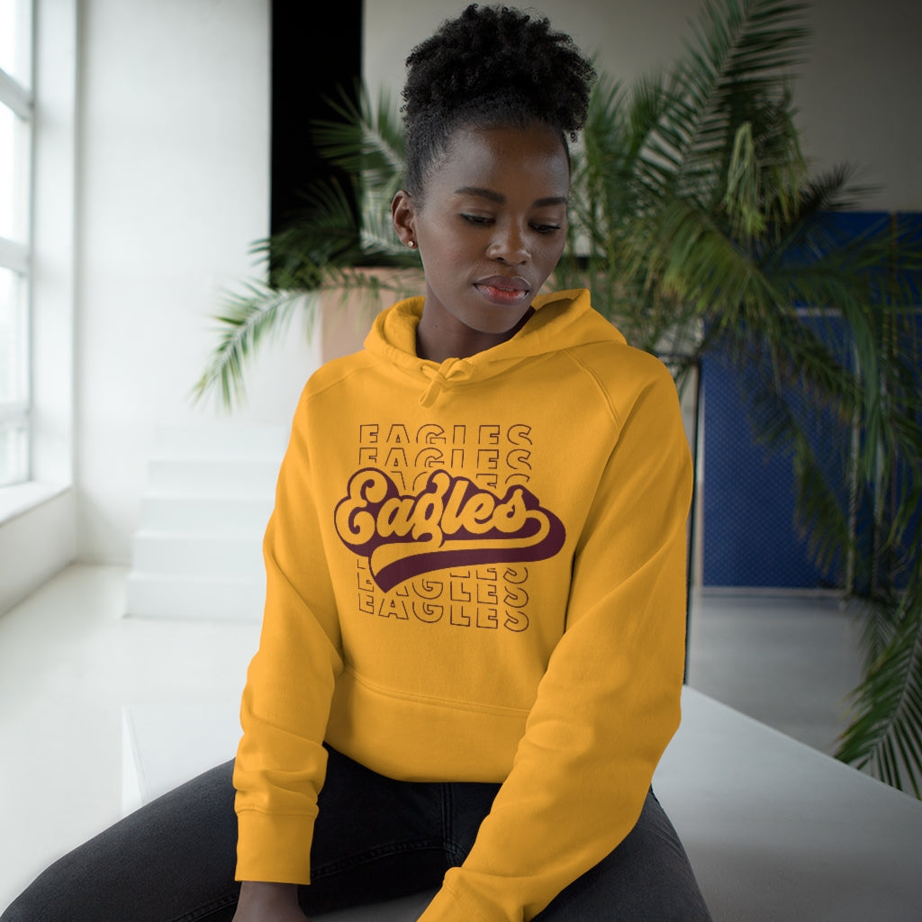 EAGLES W/ RETRO SCRIPT OVERLAY - Unisex Premium Hoodie