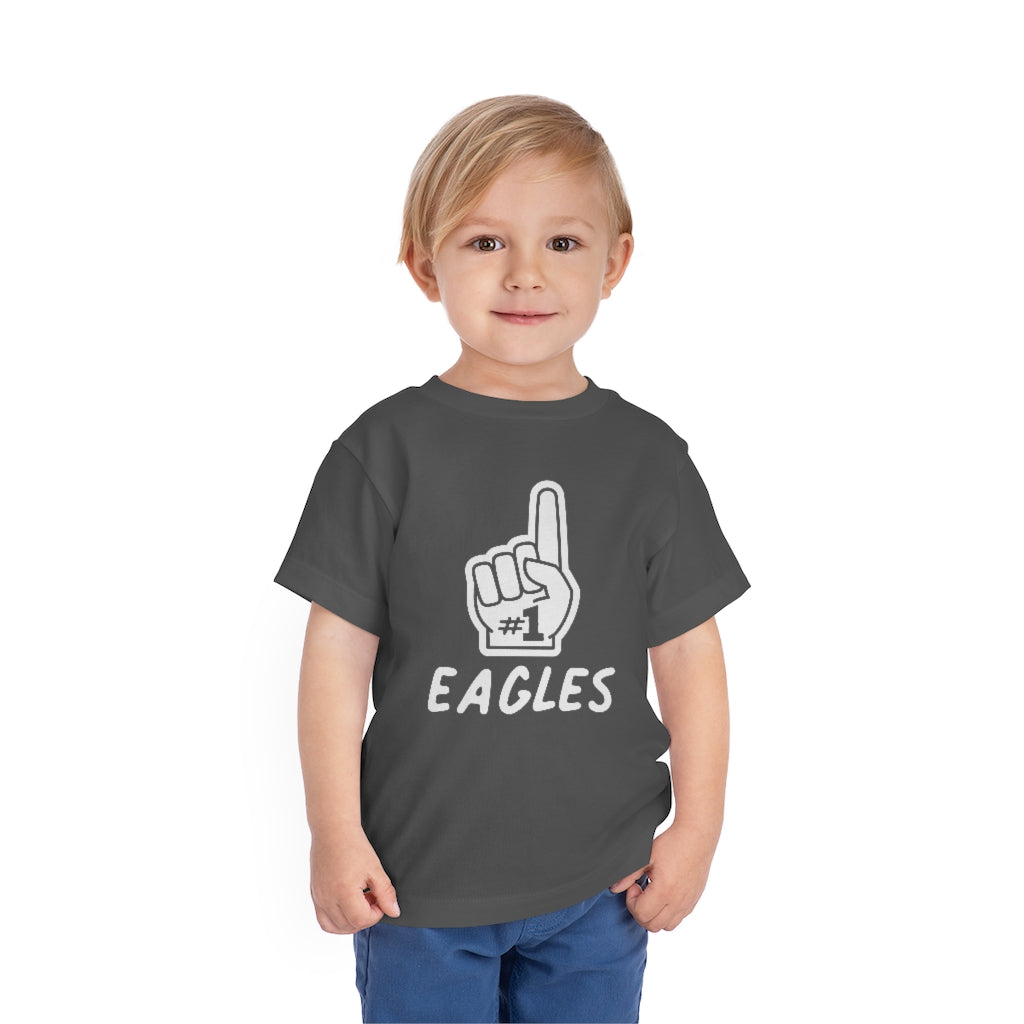 FOAM FINGER NUMBER ONE EAGLES - Toddler Short Sleeve Tee BELLA+CANVAS