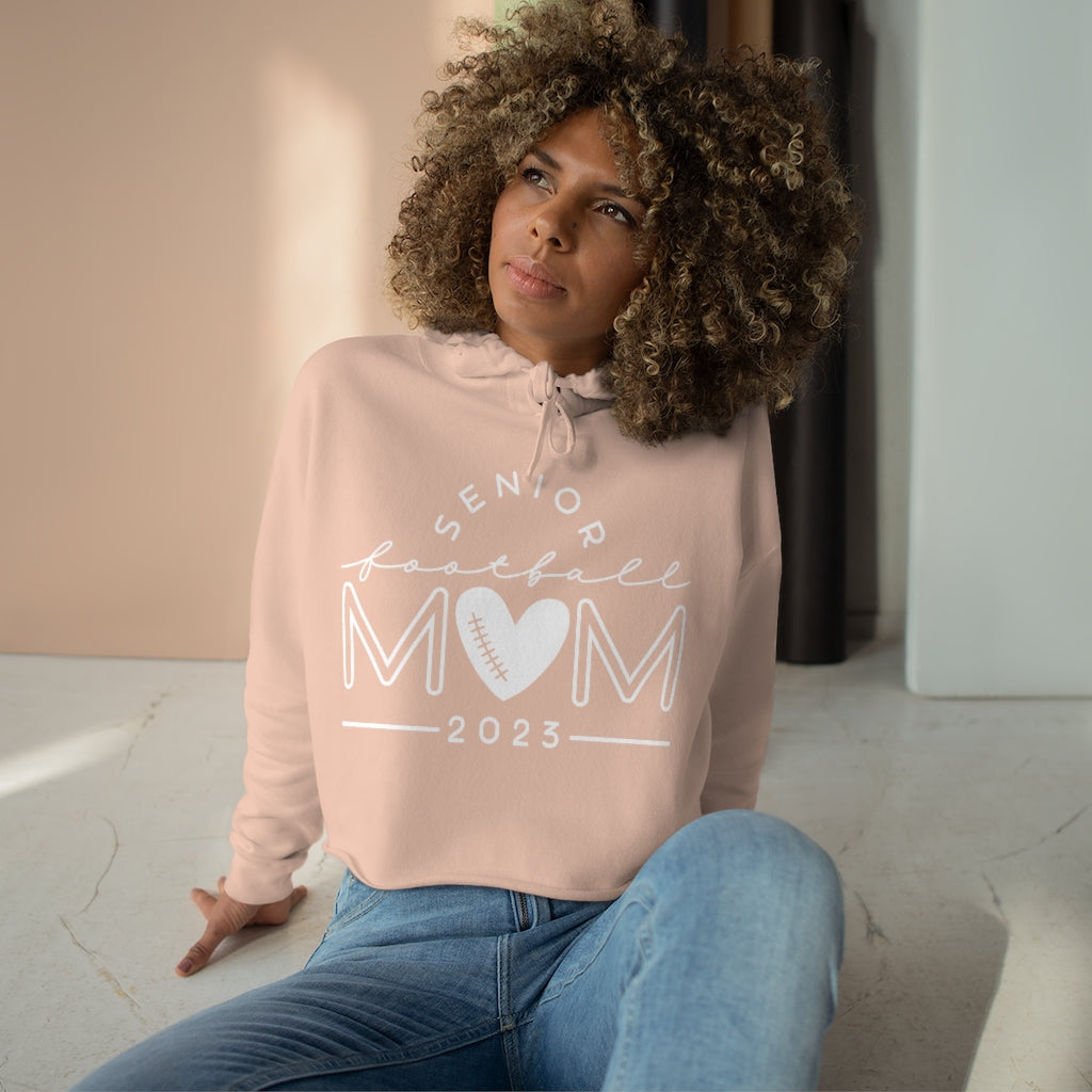 CHILLICOTHE SENIOR FOOTBALL MOM Crop Hoodie