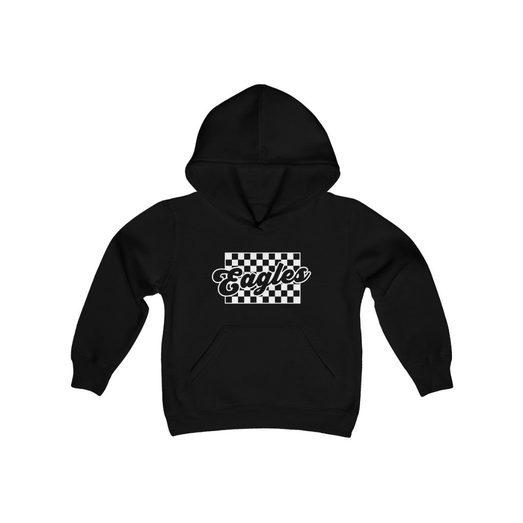 EAGLES THROWBACK CHECKERBOARD - Youth Premium Hoodie