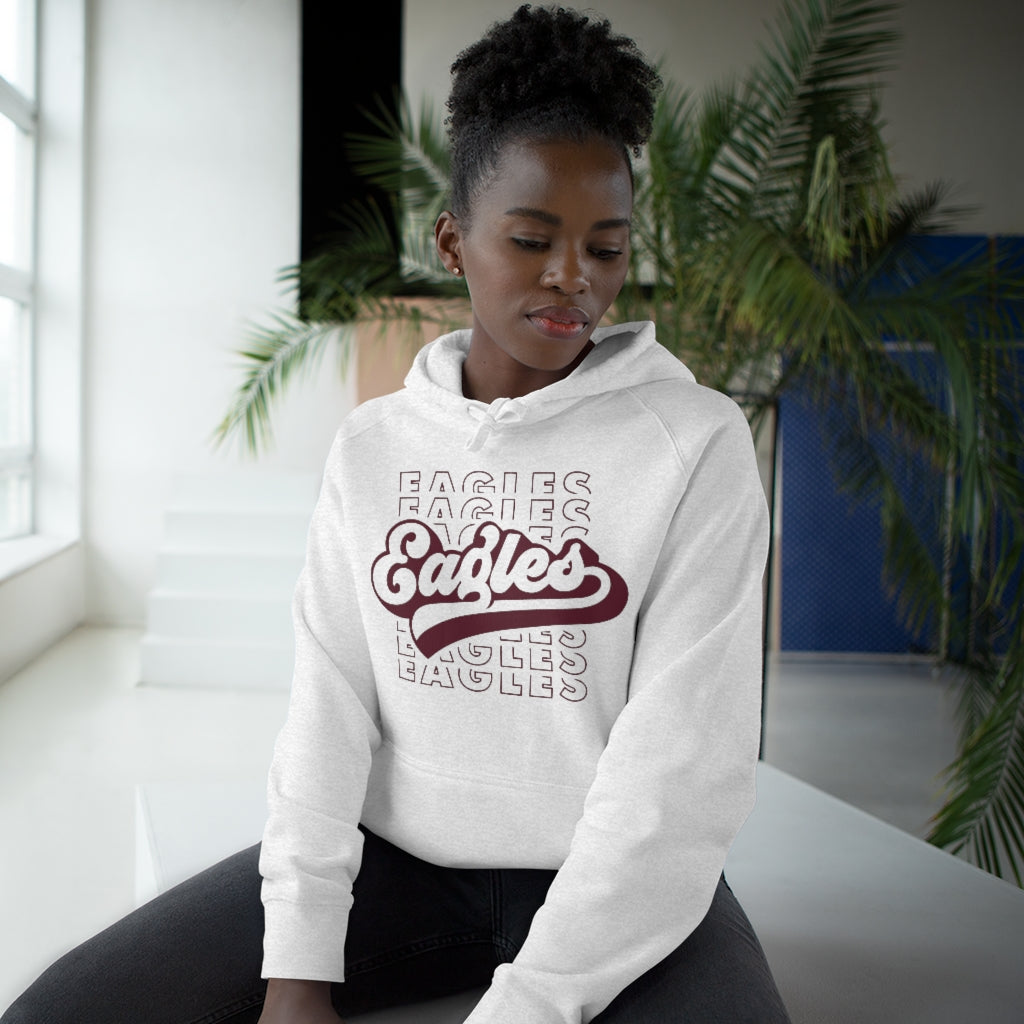 EAGLES W/ RETRO SCRIPT OVERLAY - Unisex Premium Hoodie