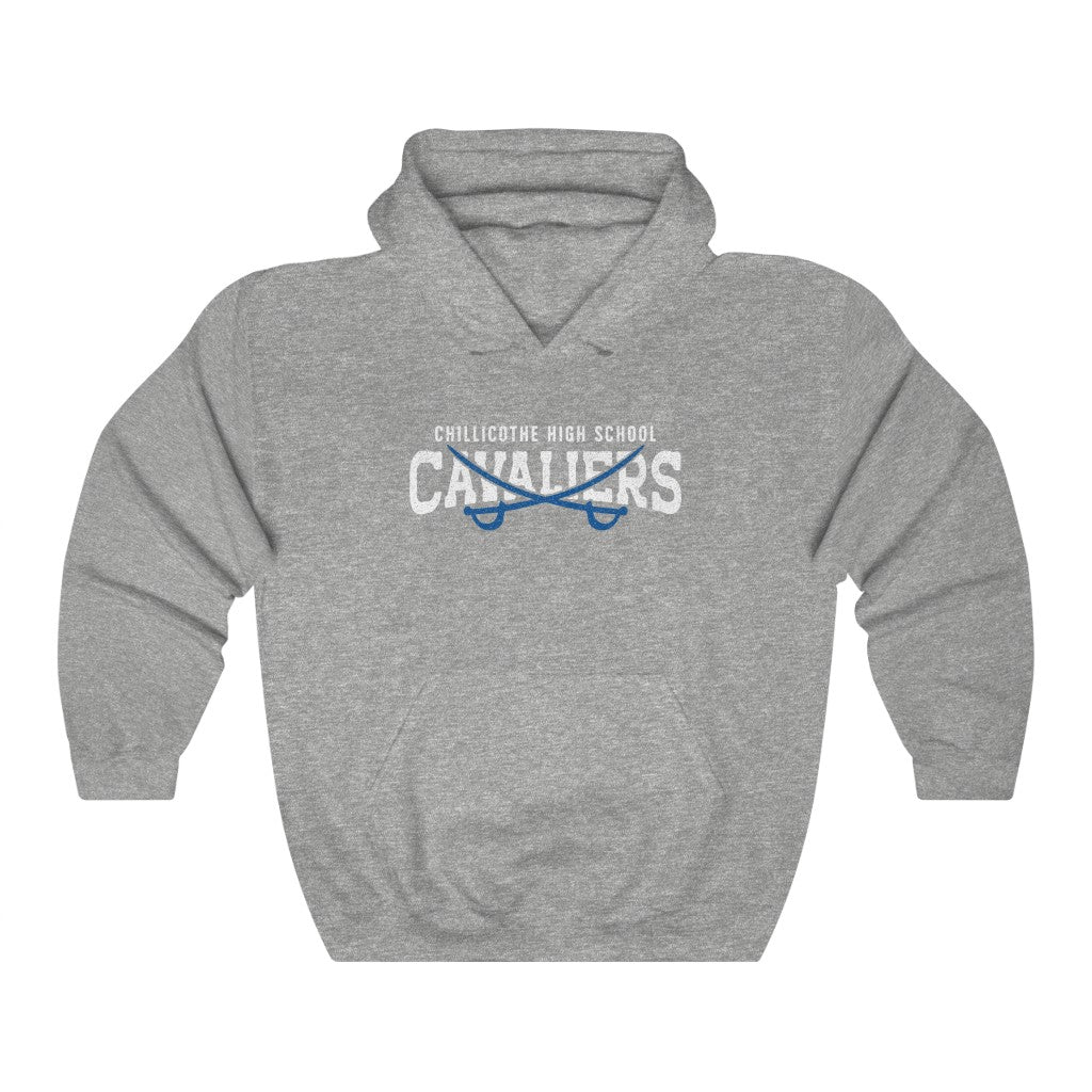 DISTRESSED CHILLICOTHE HIGH SCHOOL CAVALIERS Unisex Heavy Blend™ Hooded Sweatshirt