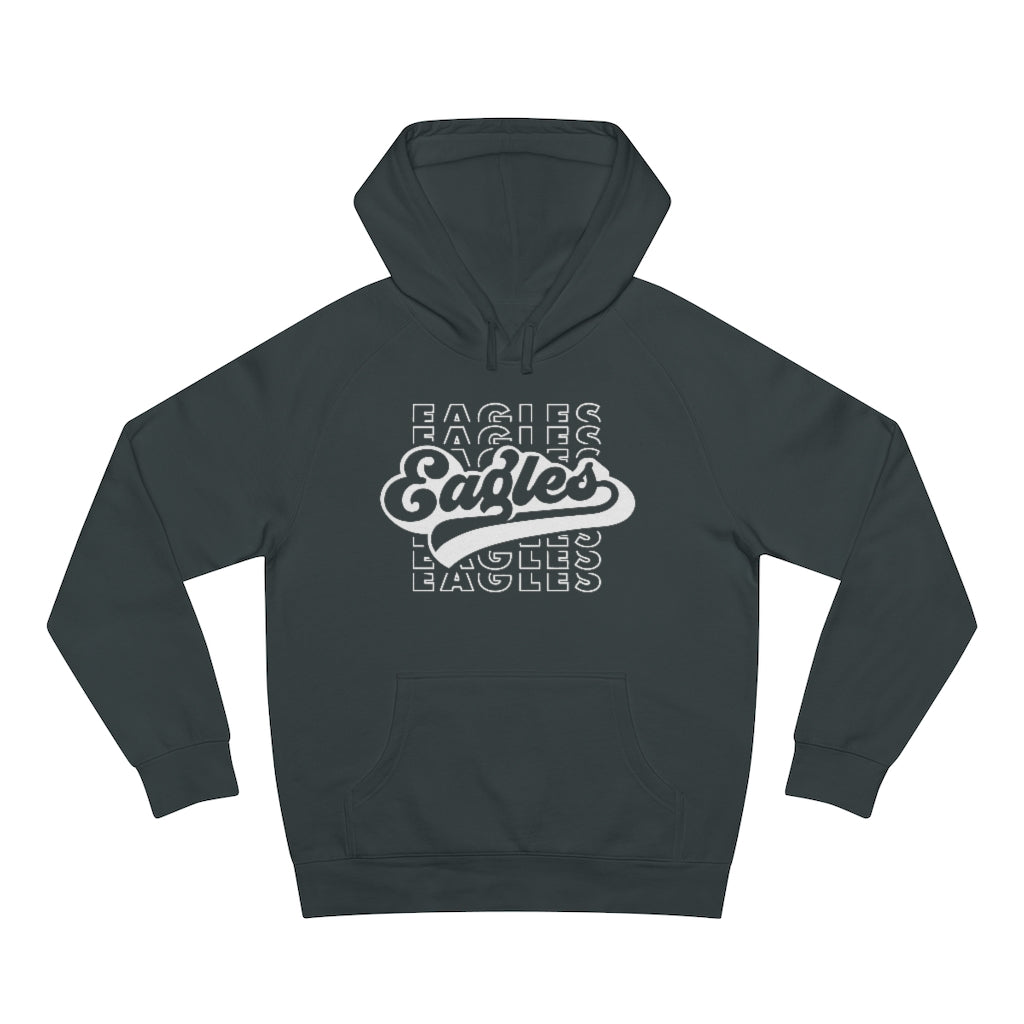 EAGLES W/ RETRO SCRIPT OVERLAY - Unisex Premium Hoodie