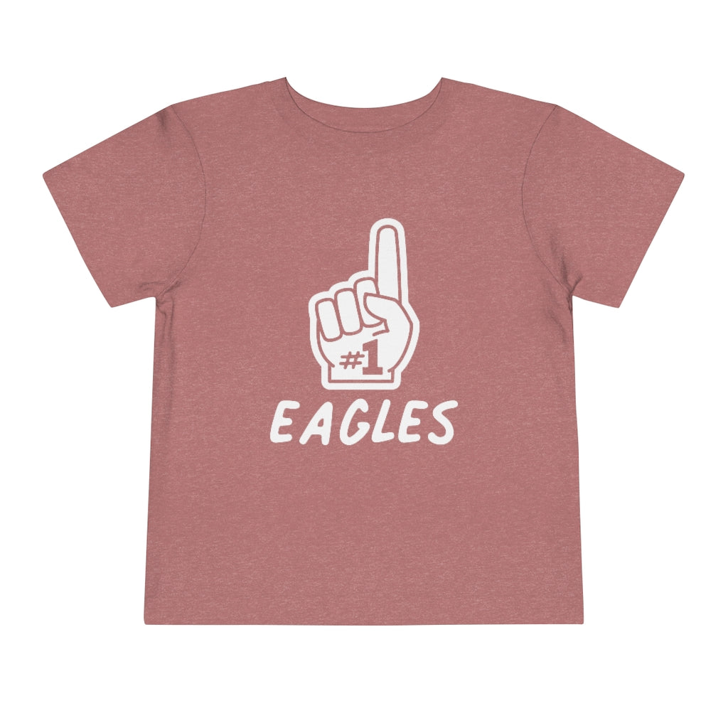 FOAM FINGER NUMBER ONE EAGLES - Toddler Short Sleeve Tee BELLA+CANVAS