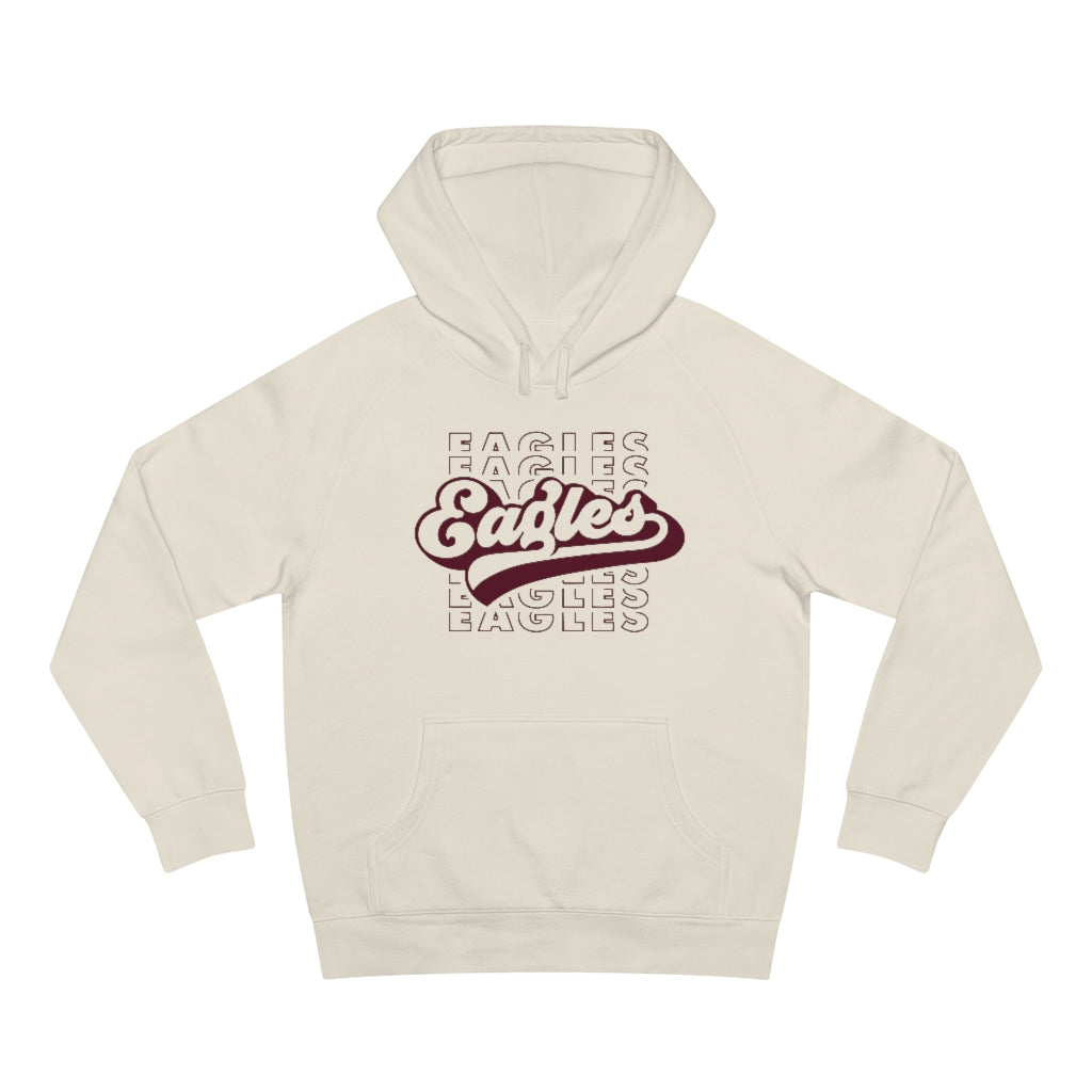 EAGLES W/ RETRO SCRIPT OVERLAY - Unisex Premium Hoodie