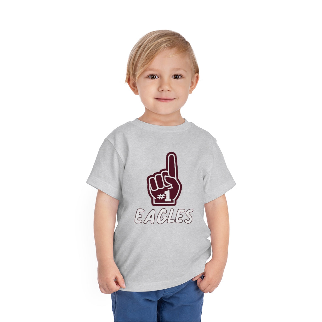 FOAM FINGER NUMBER ONE EAGLES - Toddler Short Sleeve Tee BELLA+CANVAS