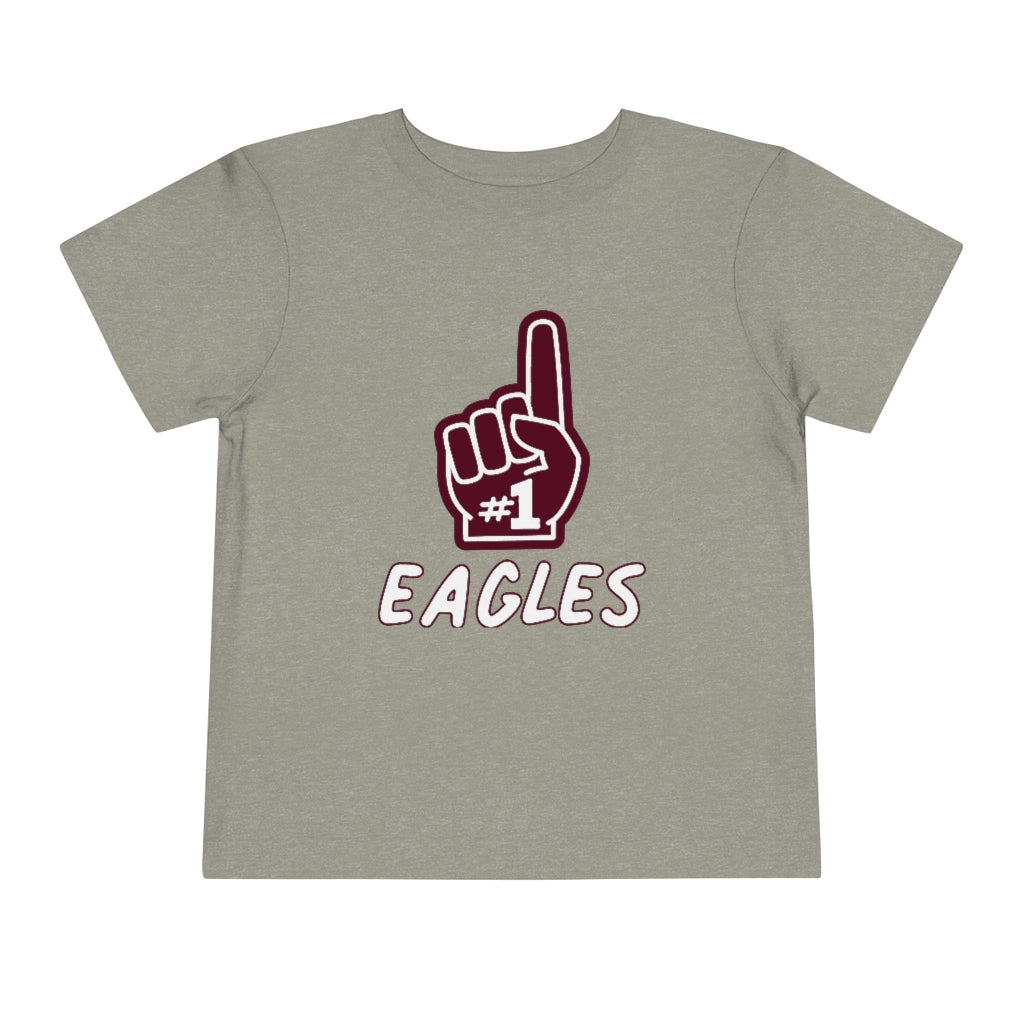 FOAM FINGER NUMBER ONE EAGLES - Toddler Short Sleeve Tee BELLA+CANVAS