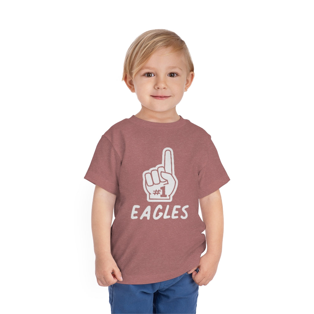 FOAM FINGER NUMBER ONE EAGLES - Toddler Short Sleeve Tee BELLA+CANVAS