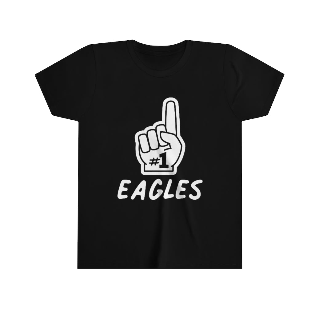 FOAM FINGER NUMBER ONE EAGLES - Youth Short Sleeve Tee BELLA+CANVAS