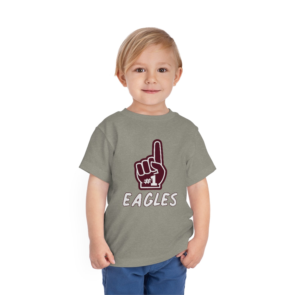FOAM FINGER NUMBER ONE EAGLES - Toddler Short Sleeve Tee BELLA+CANVAS