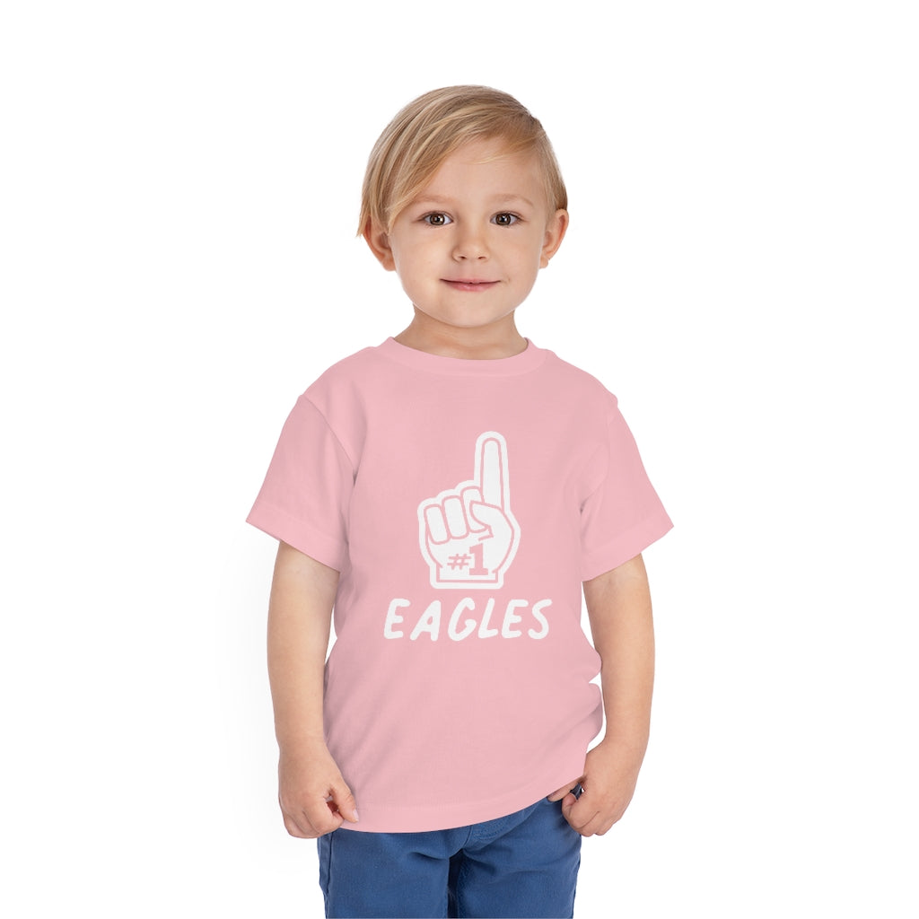 FOAM FINGER NUMBER ONE EAGLES - Toddler Short Sleeve Tee BELLA+CANVAS