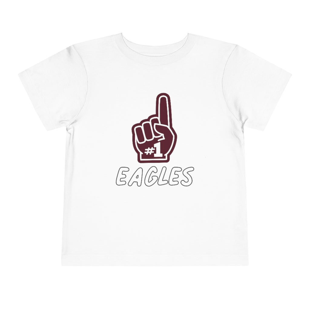 FOAM FINGER NUMBER ONE EAGLES - Toddler Short Sleeve Tee BELLA+CANVAS